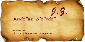 Juhász Zénó névjegykártya