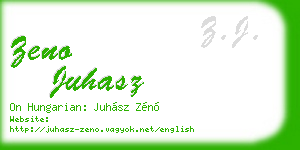 zeno juhasz business card