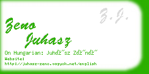 zeno juhasz business card
